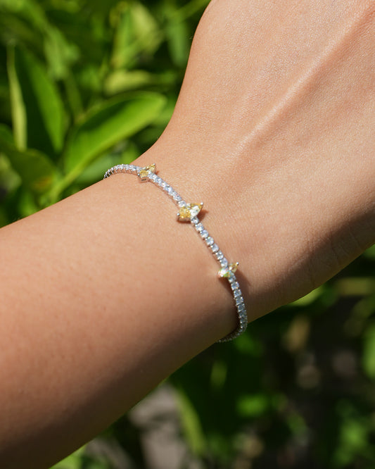 Yellow Marquise Tennis Bracelet