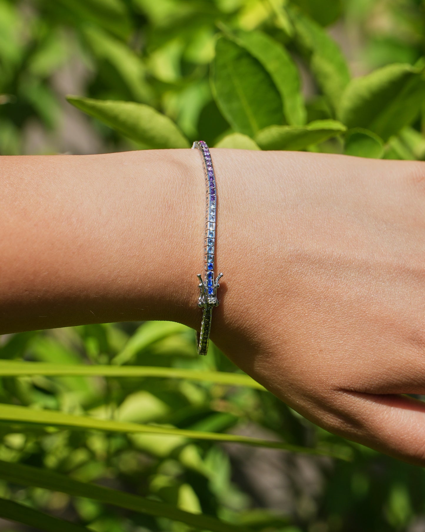 Rainbow Tennis Bracelet