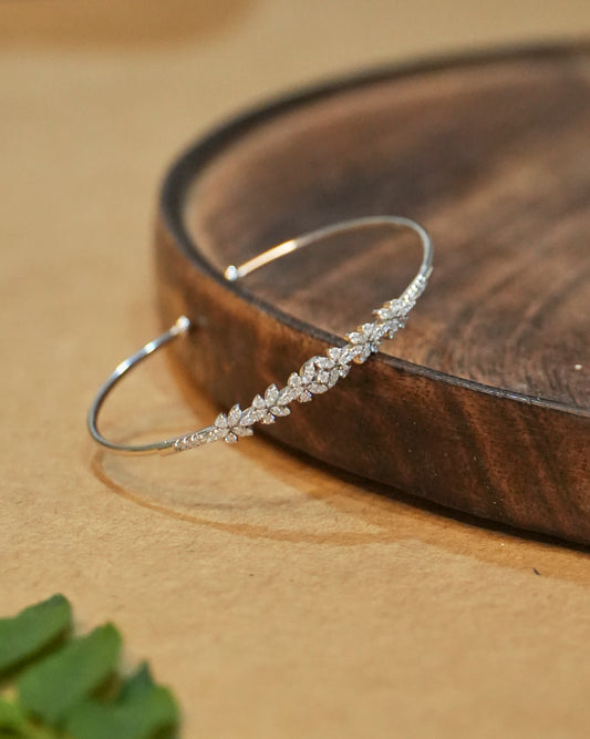 Dainty Open Cuff Bangle/ Kada