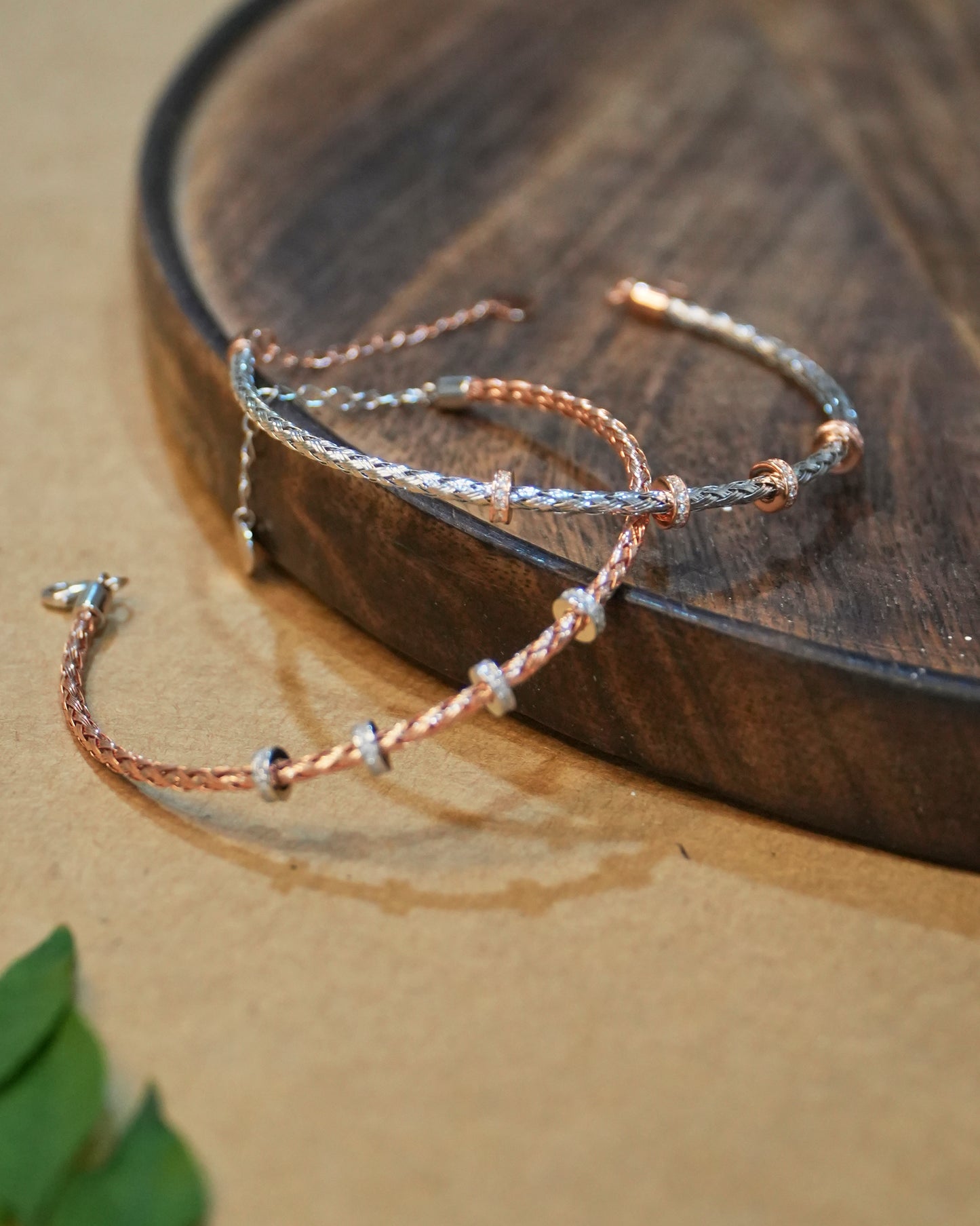 Silver CZ Charms Bracelet