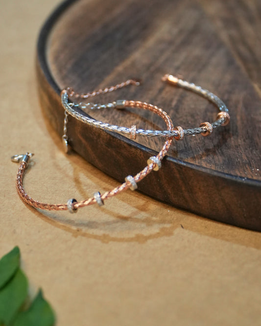 Silver CZ Charms Bracelet
