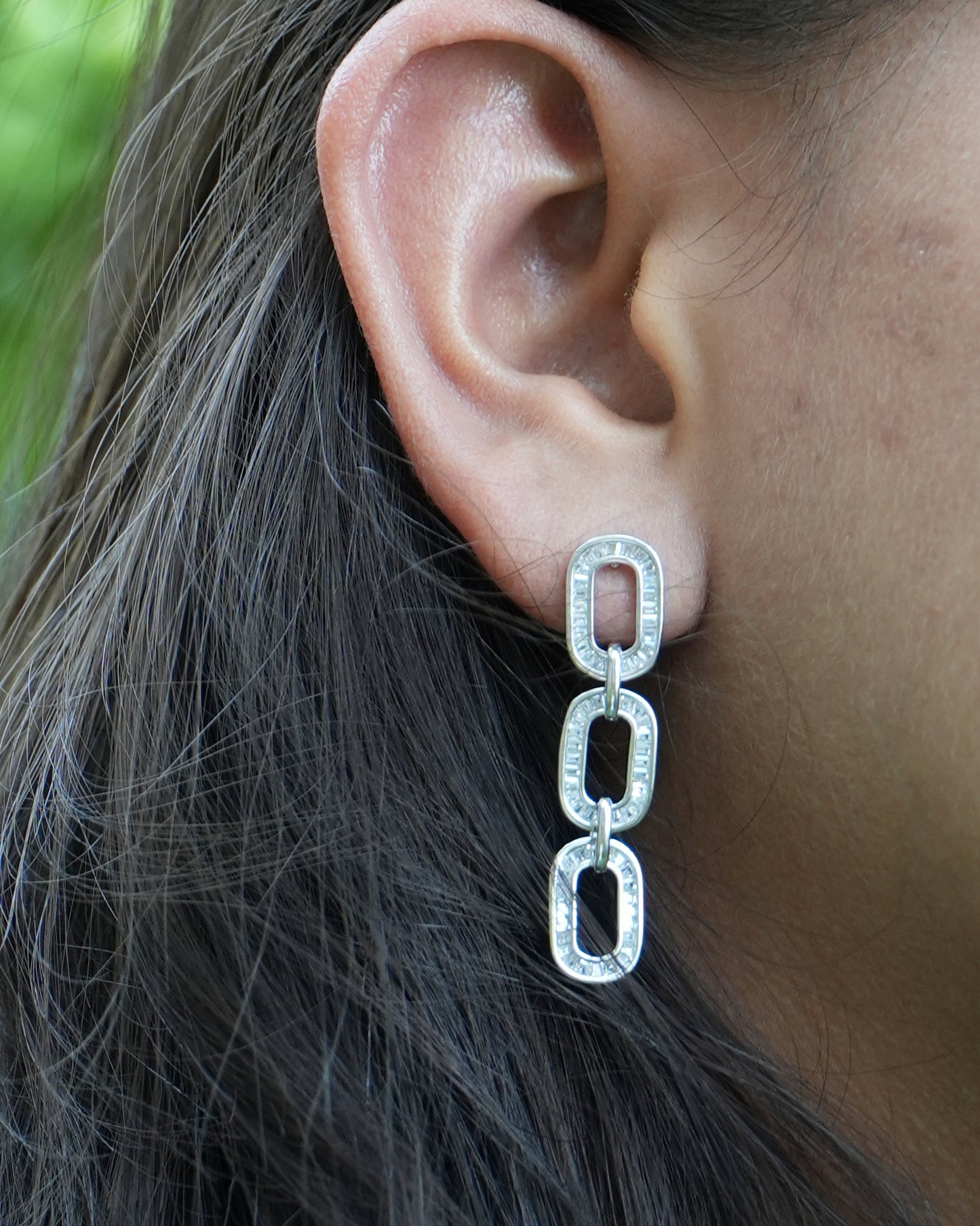 Claasic Oval Dangle Earrings