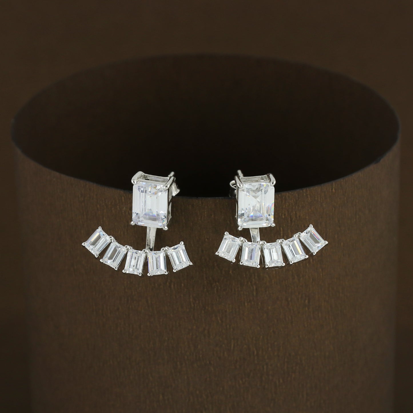 Bageutte Cut CZ Ear Jacket