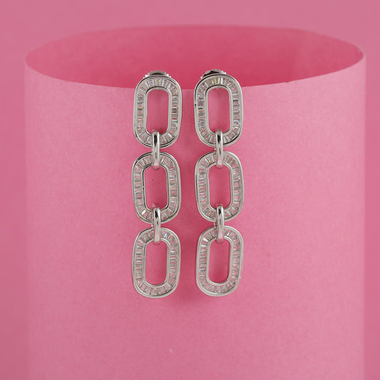 Claasic Oval Dangle Earrings