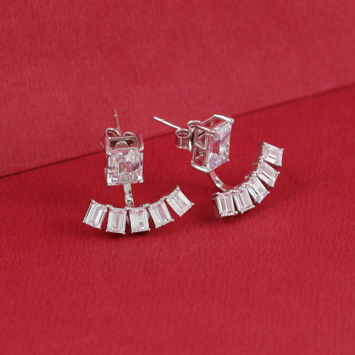 Bageutte Cut CZ Ear Jacket