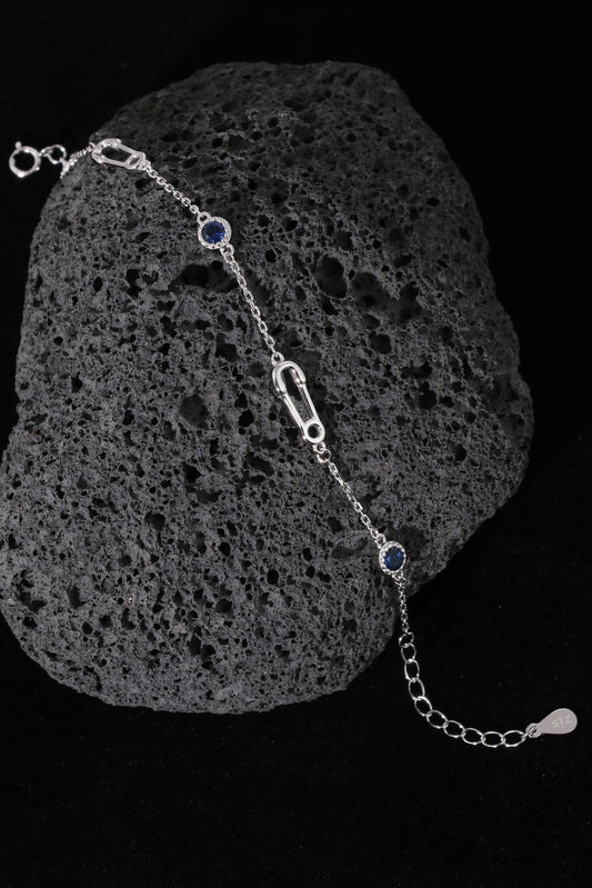 Charm Chain Silver Bracelet
