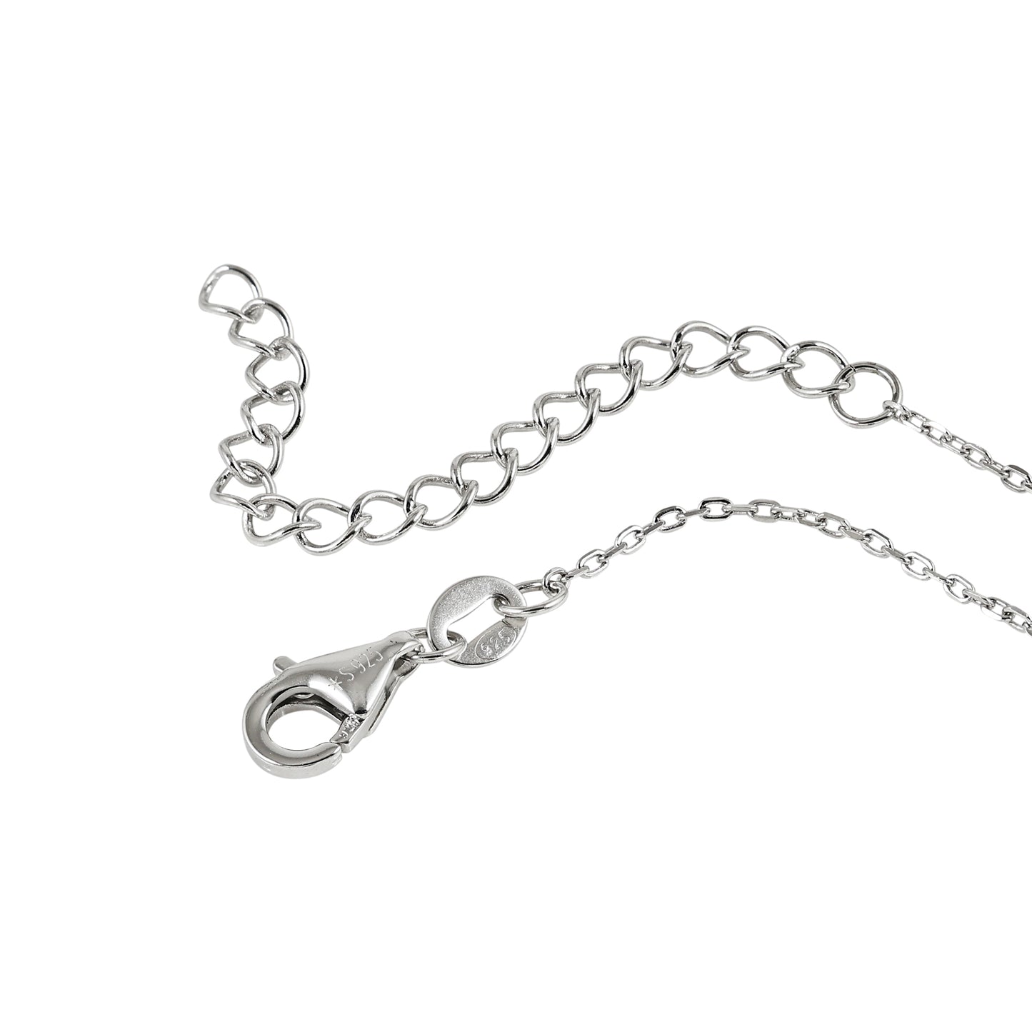 Dainty Blue CZ Star Chain Pendent Set