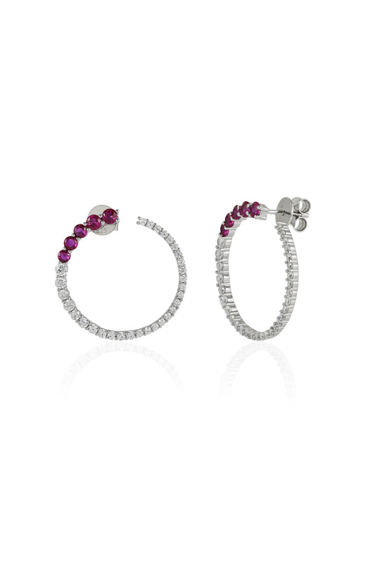Sparkling Ring Pattern Earrings