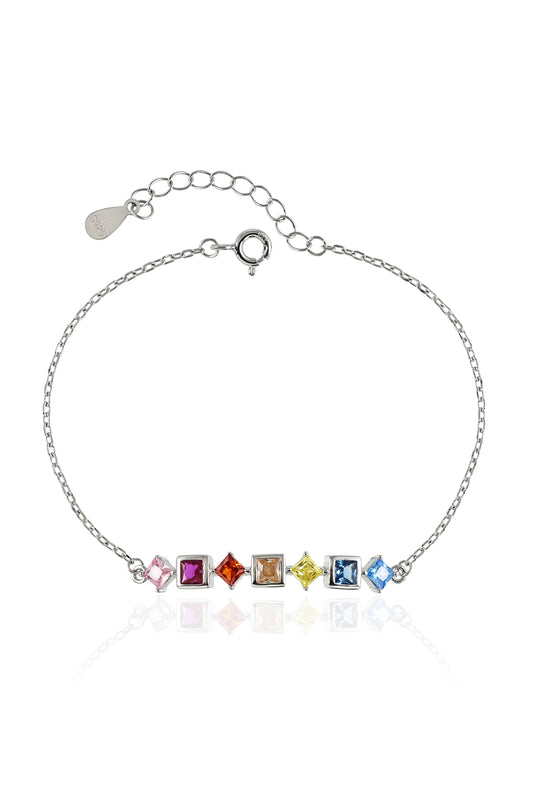 Multi Colour Delicate CZ Bracelet