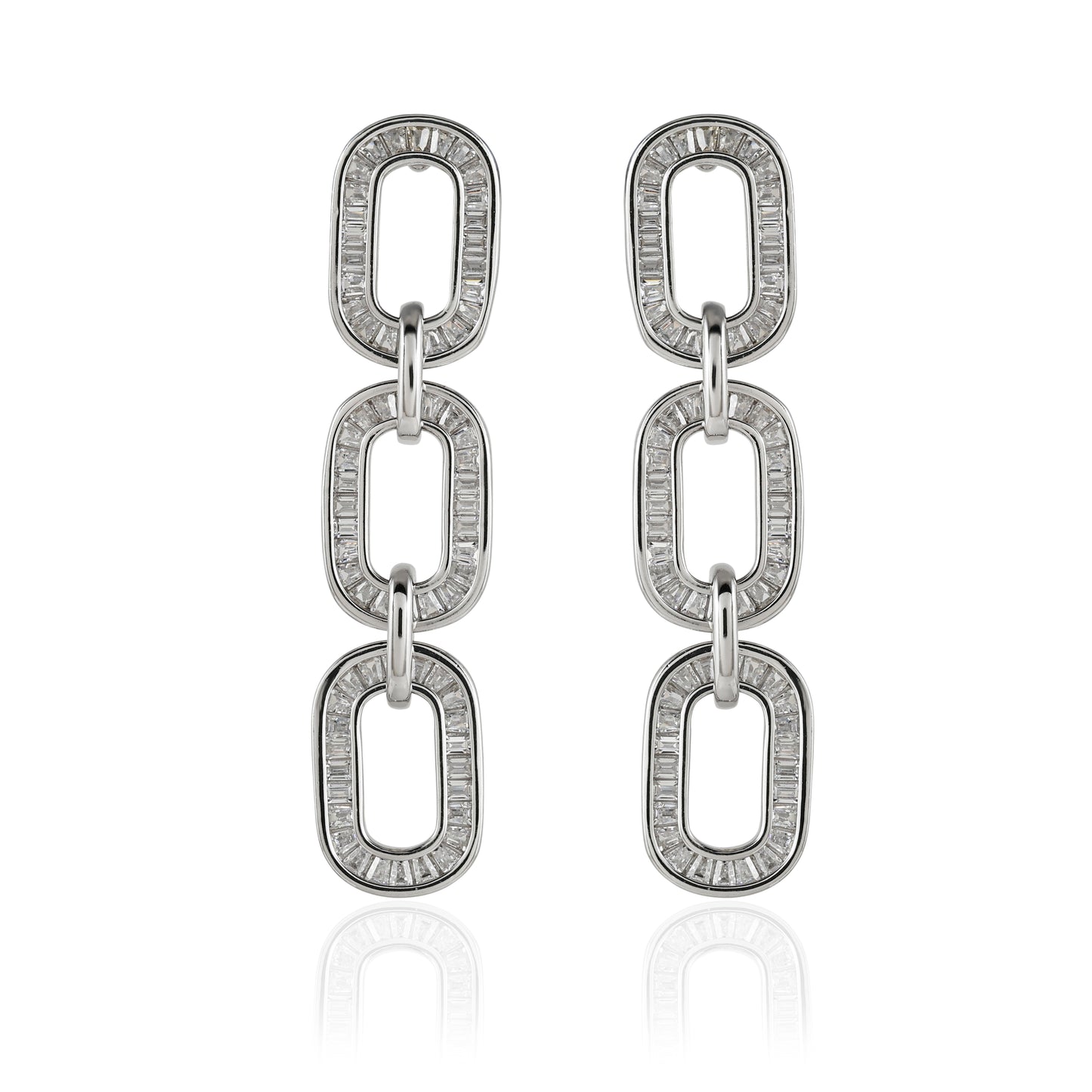 Claasic Oval Dangle Earrings