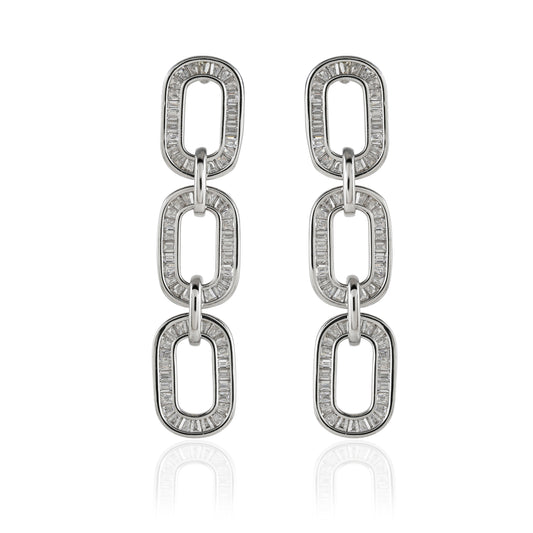 Claasic Oval Dangle Earrings