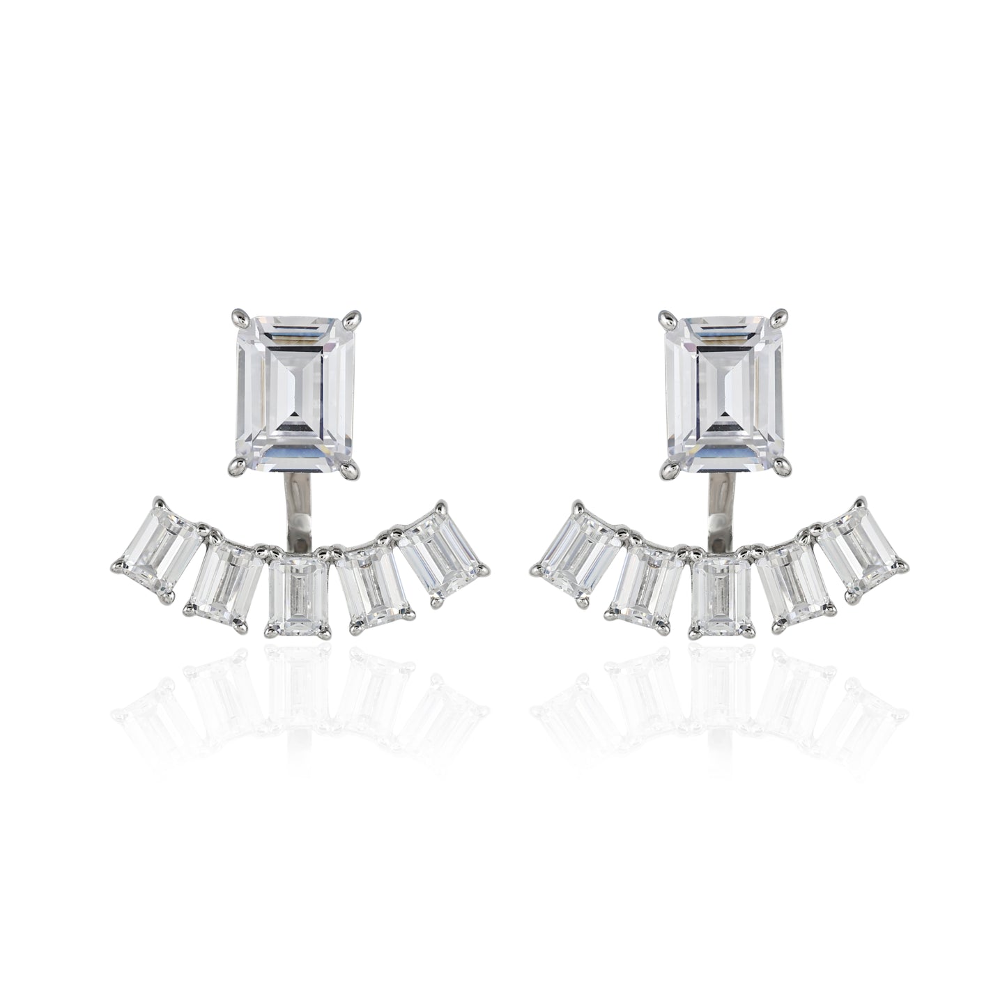 Bageutte Cut CZ Ear Jacket