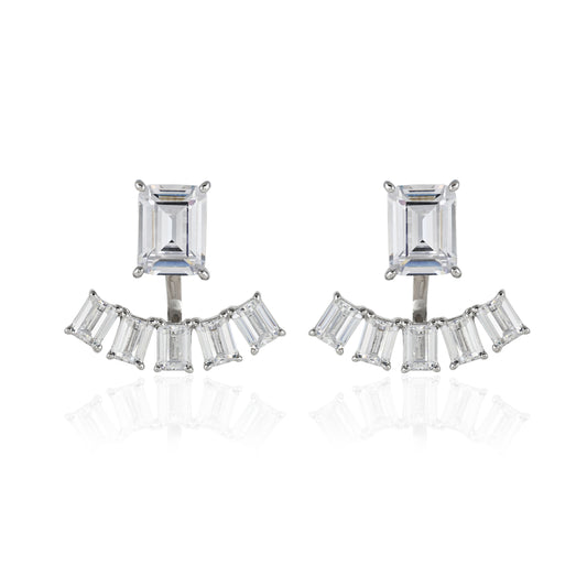 Bageutte Cut CZ Ear Jacket