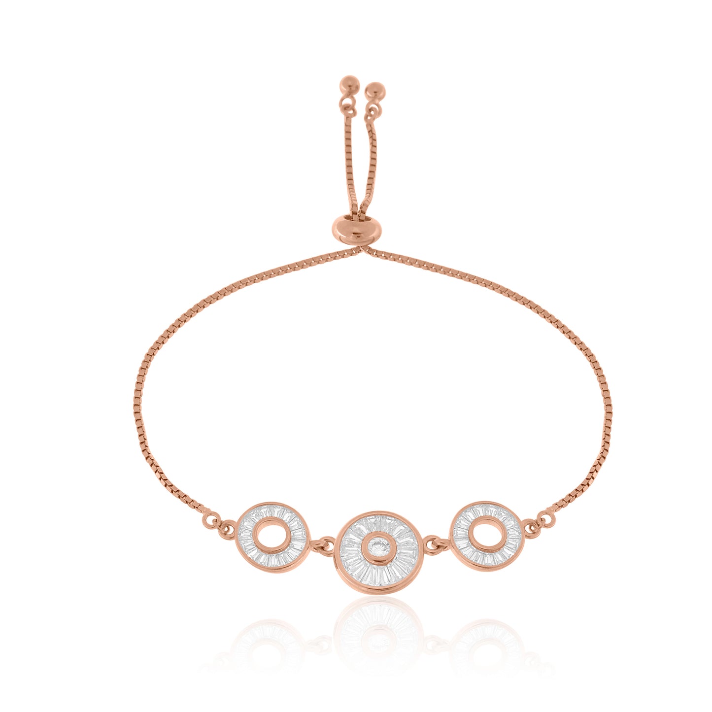 Donut Shaped Silver Bracelet