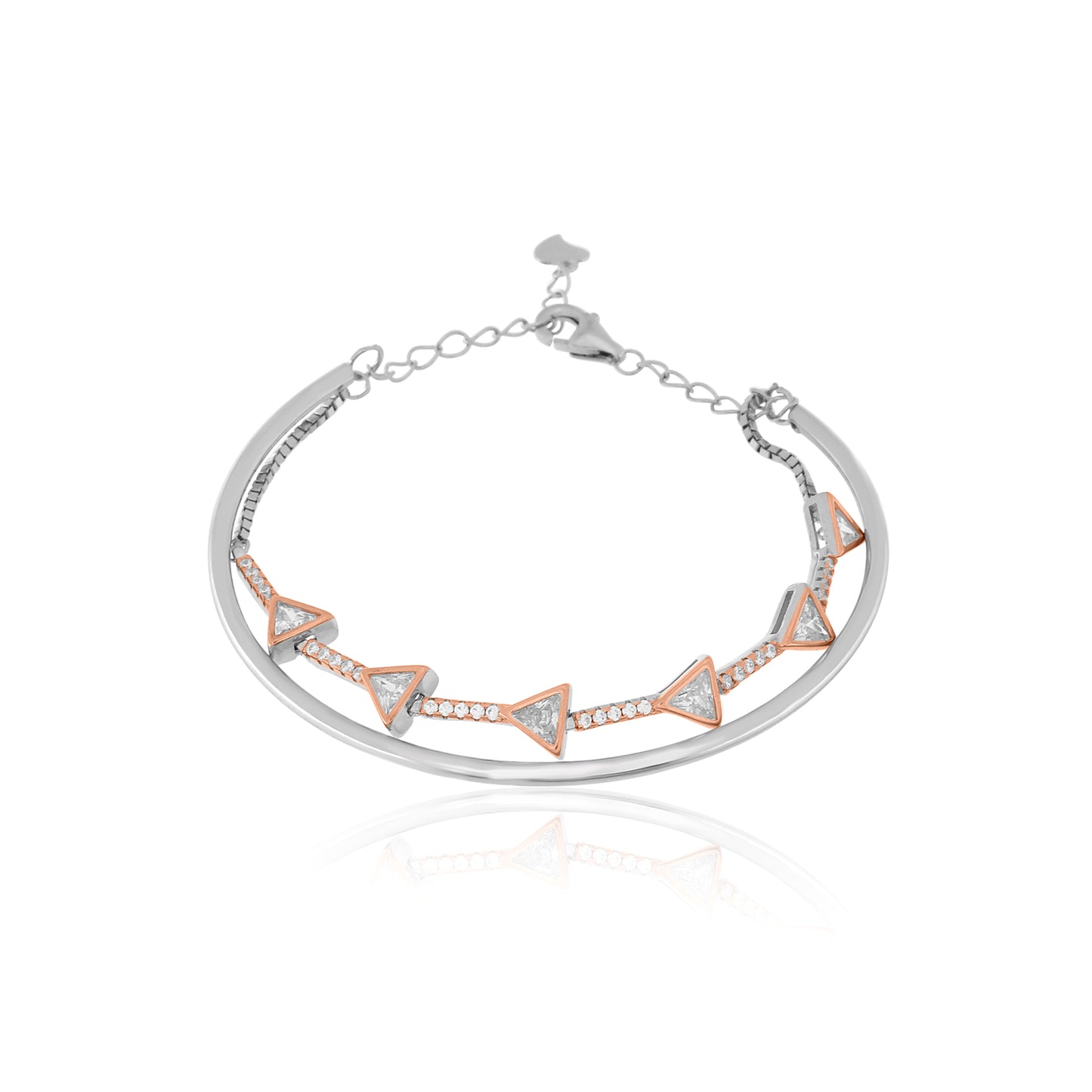Trinity Silver Kada Bracelet