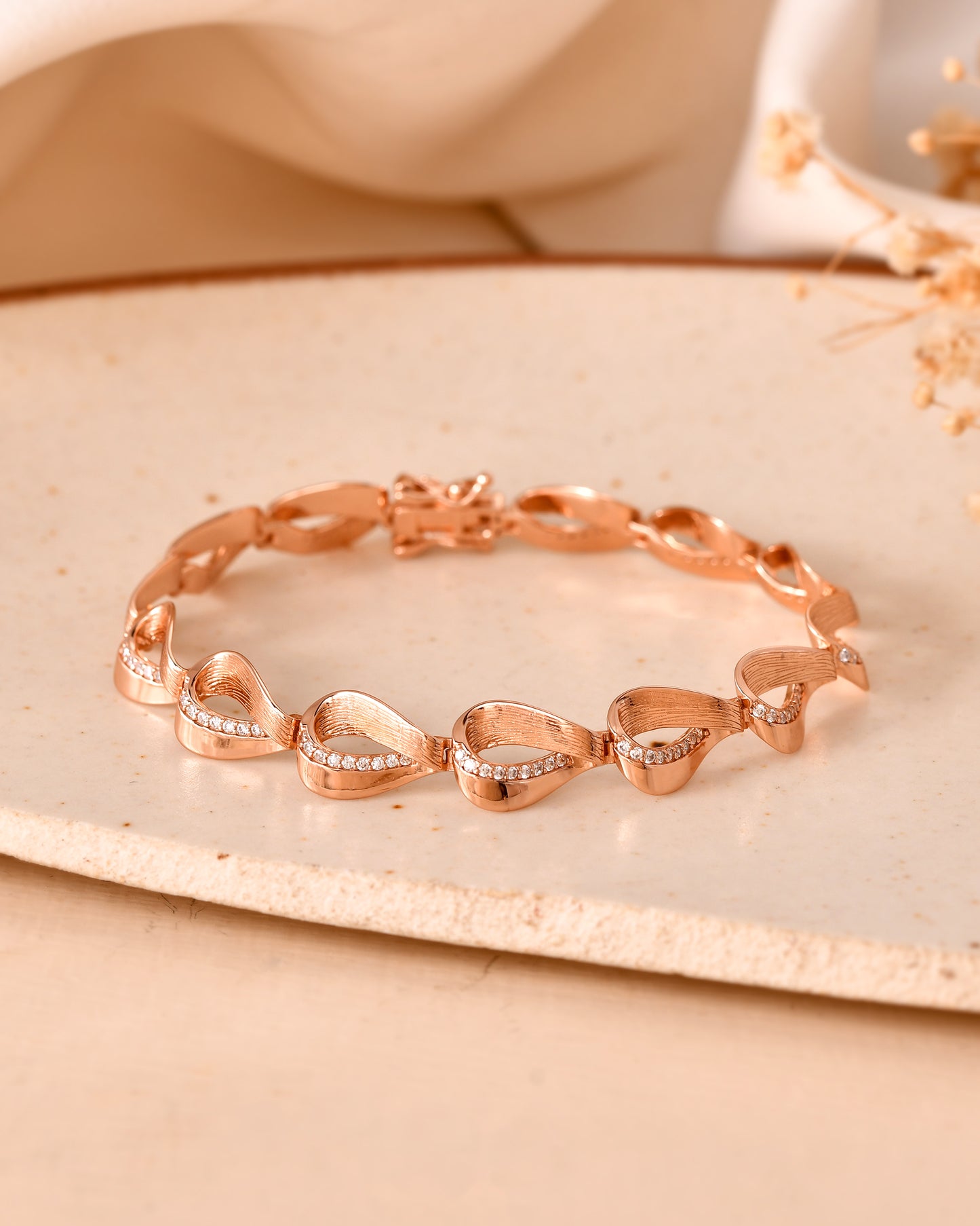Metallic Statement Silver Bracelet