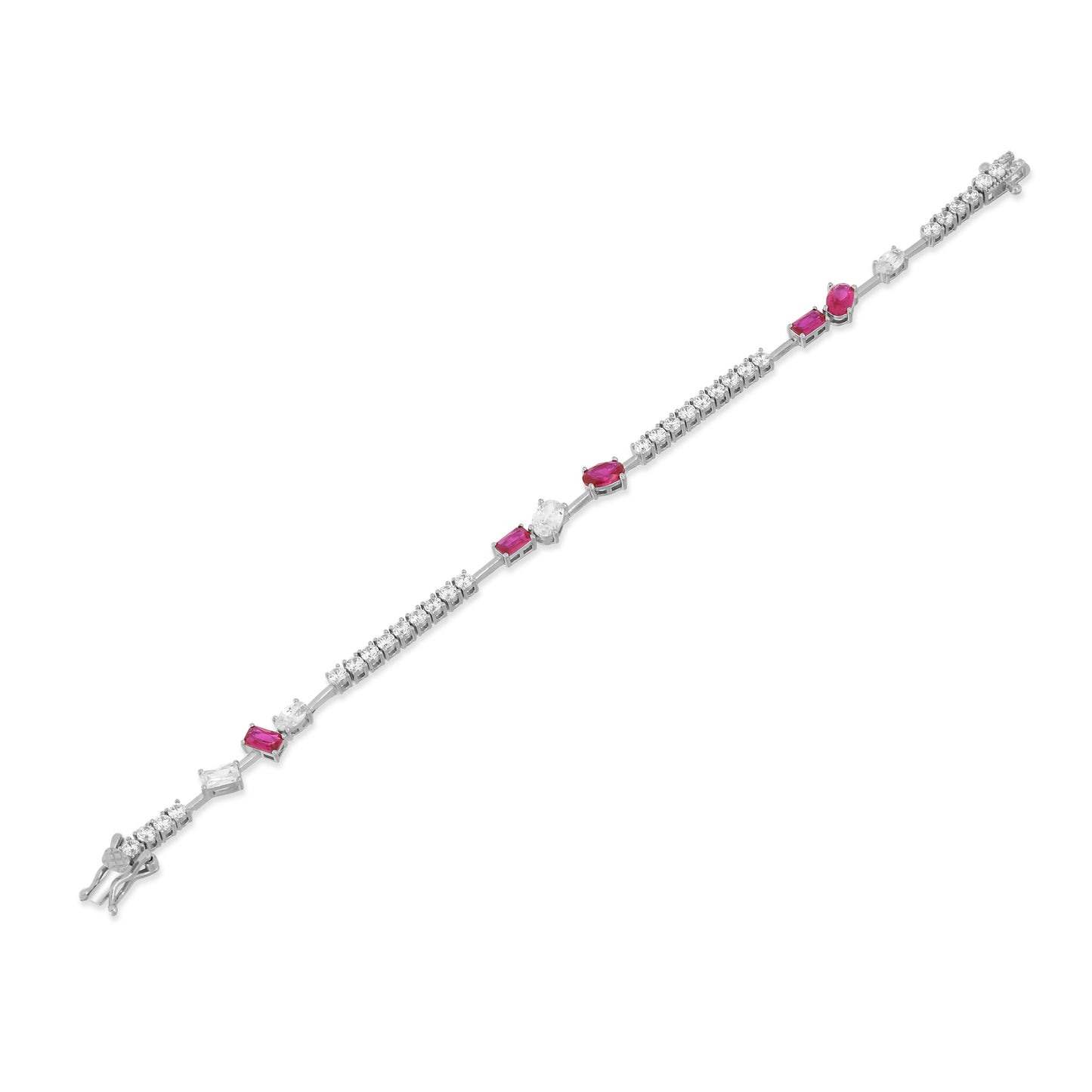 Dainty Silver Tennis Bracelet
