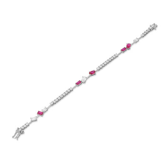 Dainty Silver Tennis Bracelet
