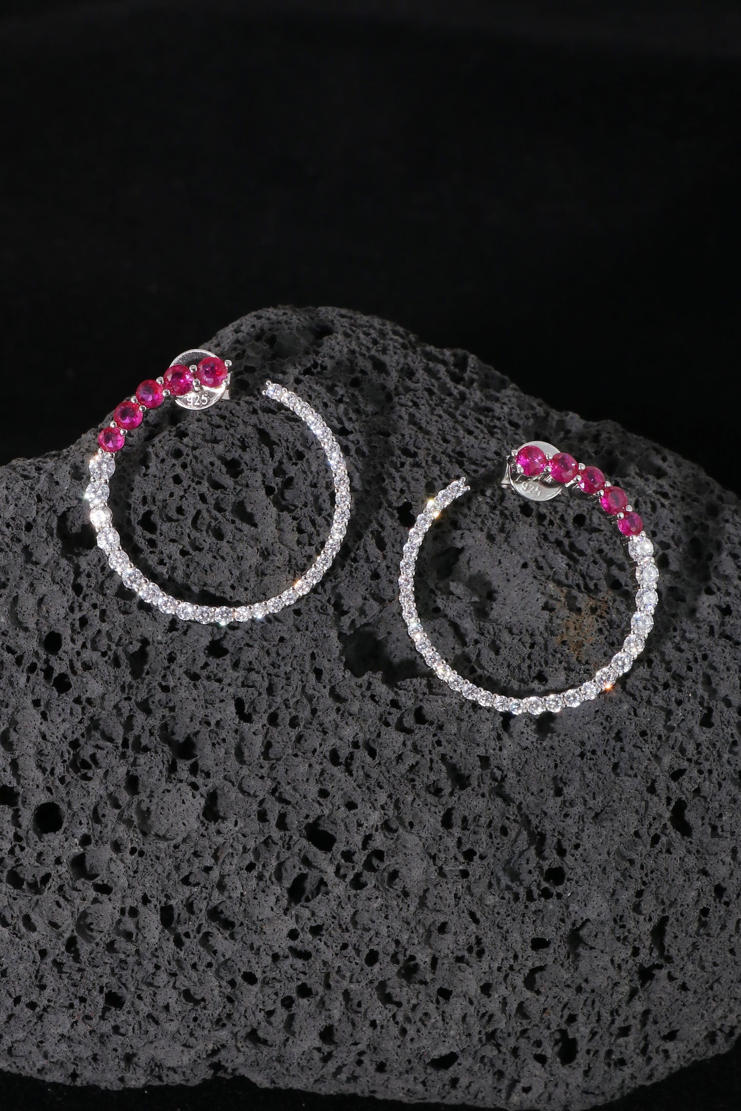 Sparkling Ring Pattern Earrings