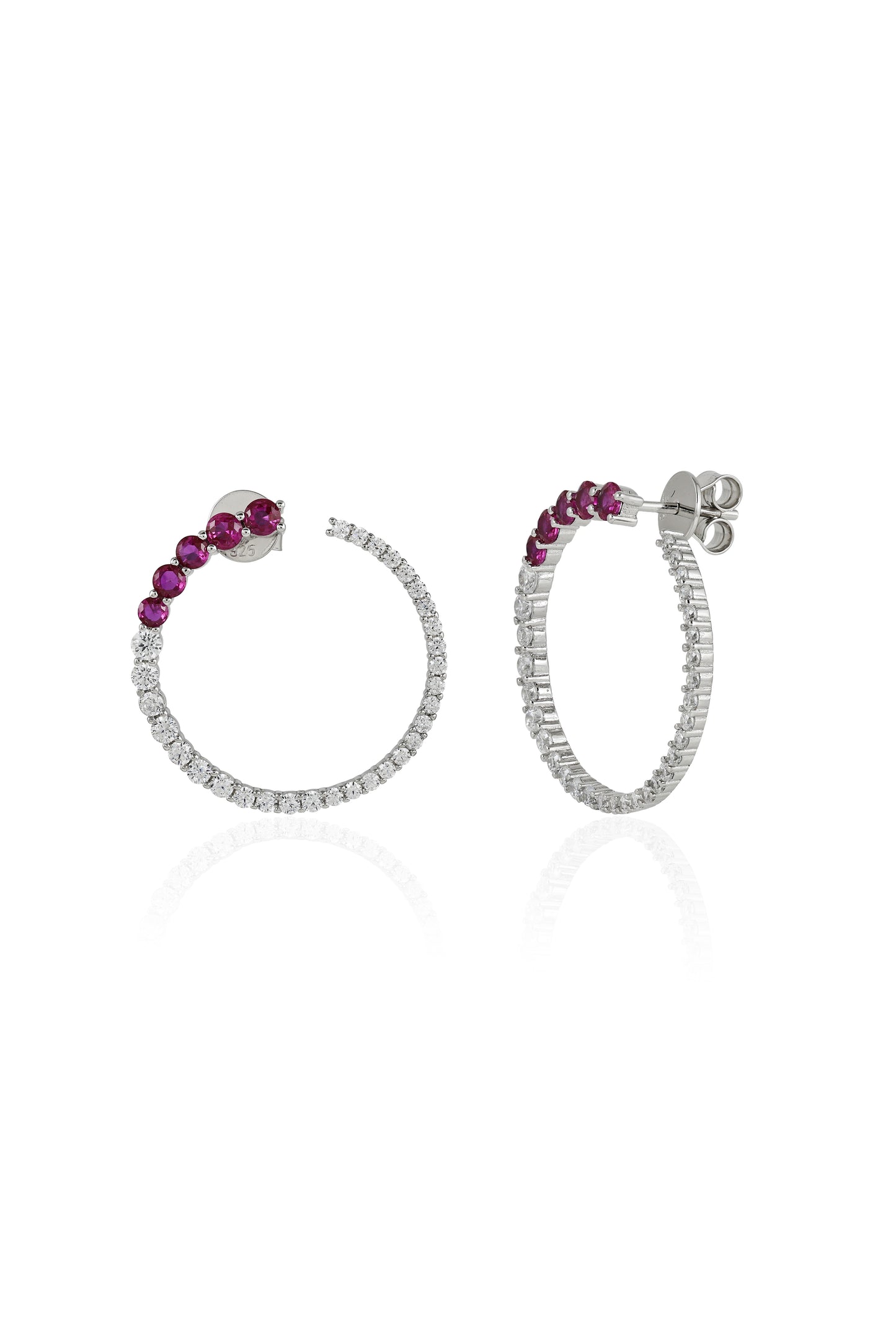 Sparkling Ring Pattern Earrings